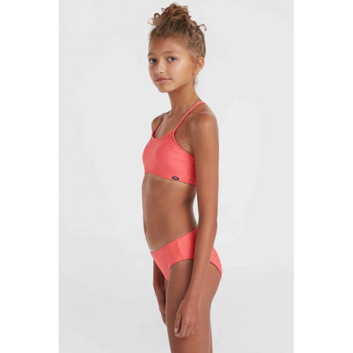 O'Neill crop bikini Essentials roze Meisjes Polyester Effen 104