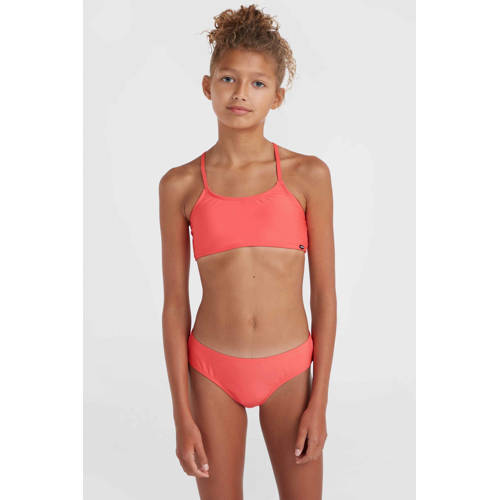 O'Neill crop bikini Essentials roze Meisjes Gerecycled polyester Effen 104