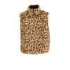 Anytime reversible meisjes gilet panterprint / zwart