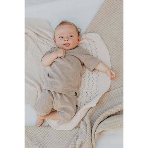Babystyling baby sweatshort beige Korte broek Jongens Stretchkatoen Effen 62 68