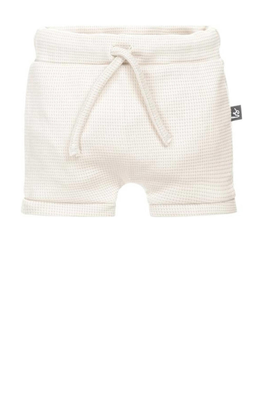  jongens Babystyling baby sweatshort van stretchkatoen met elastische tailleband met koord en effen