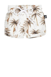 thumbnail: Babystyling baby sweatshort met all over print offwhite/bruin