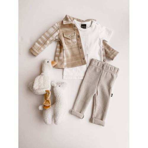 Babystyling baby broek beige Jongens Katoen Effen 86 92