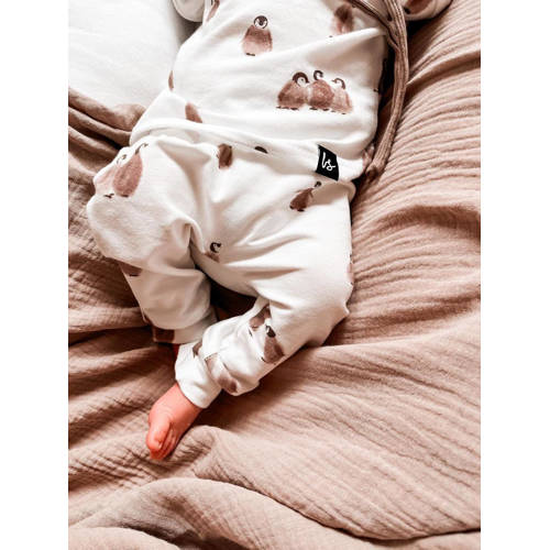 Babystyling baby broek met all over print wit Jongens Meisjes Katoen All over print 68