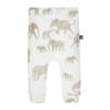 Babystyling baby regular fit broek met all over print wit/beige