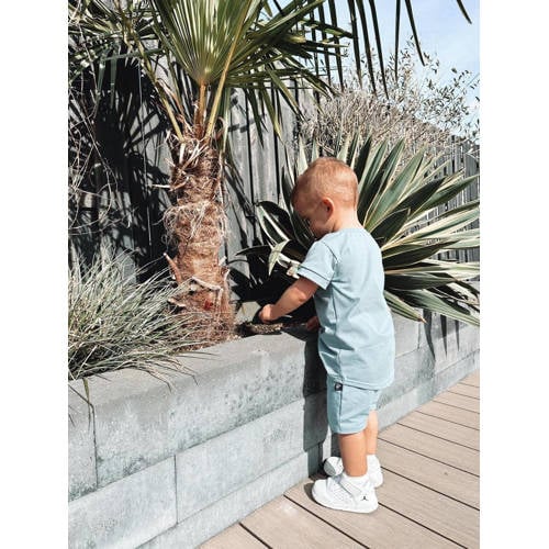 Babystyling baby sweatshort blauw Korte broek Jongens Katoen Effen 74 80