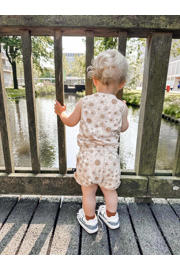 thumbnail: Babystyling baby gebloemde playsuit offwhite/zand