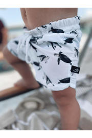 thumbnail: Babystyling zwemshort wit/zwart