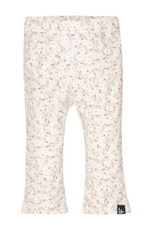 gebloemde flared broek roze