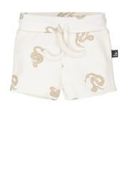 thumbnail: Babystyling baby sweatshort met all over print ecru/lichtbruin