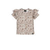 Babystyling baby gebloemd T-shirt beige