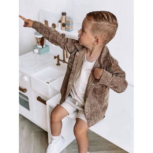 Babystyling baby sweatshort beige Korte broek Jongens Katoen Effen 74 80