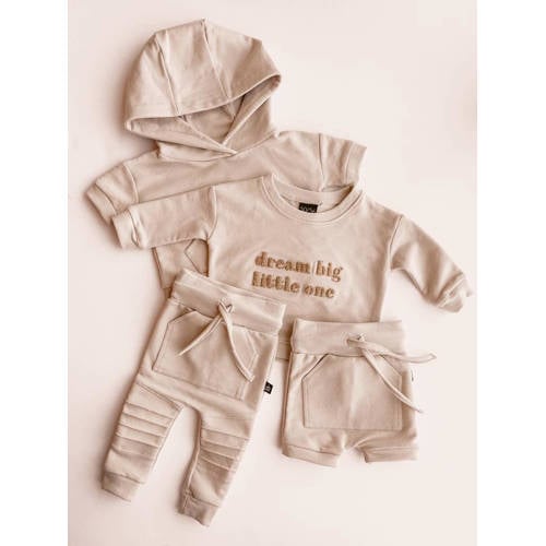 Babystyling baby sweatshort beige Korte broek Jongens Katoen Effen 74 80