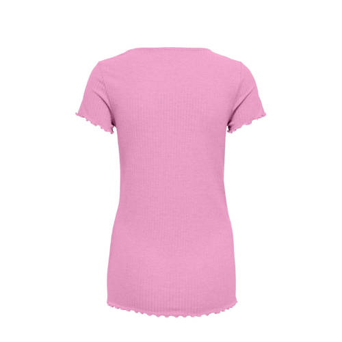 ONLY MATERNITY zwangerschapsshirt OLMEMMA roze Top Dames Polyester Ronde hals S