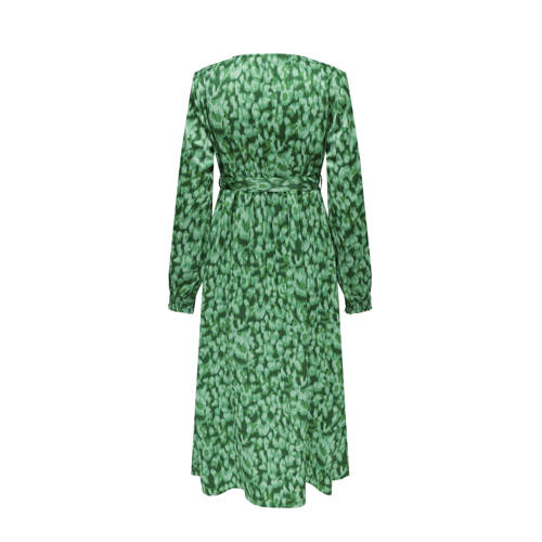 ONLY MATERNITY zwangerschapsjurk OLMFELINA met all over print groen Dames Polyester V-hals S