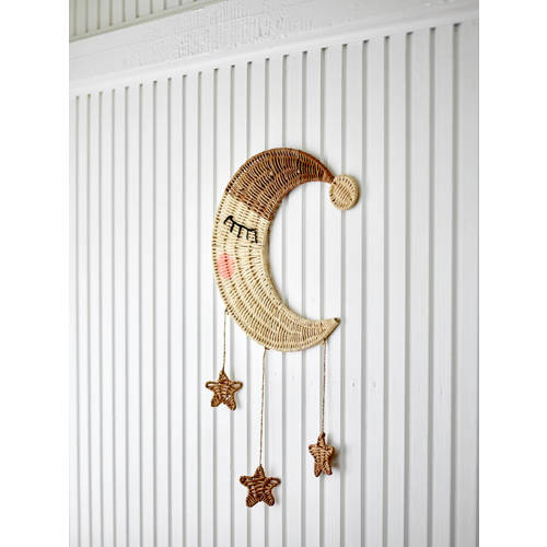 Bloomingville Mini wanddecoratie Moony Accessoire Bruin
