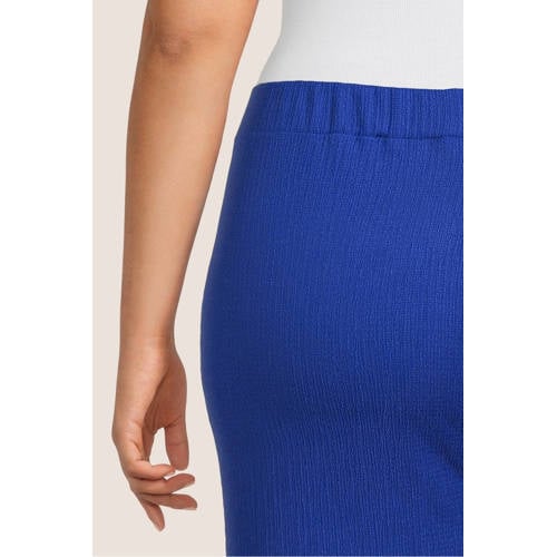 GREAT LOOKS crinkle wide leg broek blauw Dames Jersey Effen 48