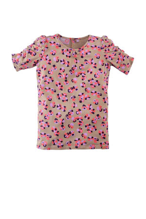 T-shirt Yakira beige/roze/lila