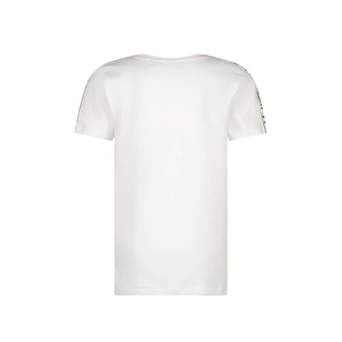 Messi T-shirt Naope met printopdruk wit zwart Jongens Katoen Ronde hals 140