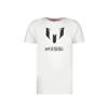 Messi T-shirt Ten met logo wit/zwart