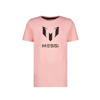 Messi T-shirt Ten met backprint lichtroze/zwart