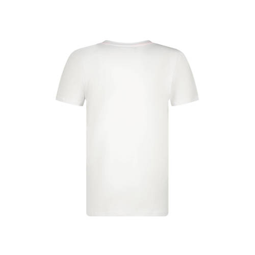 Messi T-shirt Shield met printopdruk wit Jongens Katoen Ronde hals Printopdruk 140