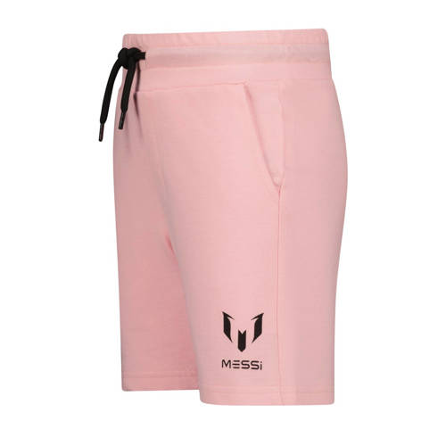 Messi sweatshort Rasto met printopdruk lichtroze Korte broek Printopdruk 140