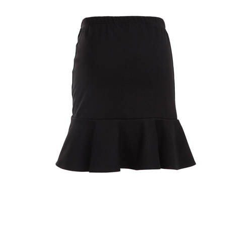 WE Fashion rok zwart Meisjes Viscose Effen 98 104