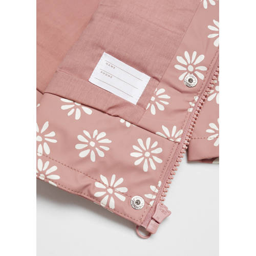 Mango Kids gebloemde zomerjas roze Meisjes Polyester Capuchon Bloemen 98