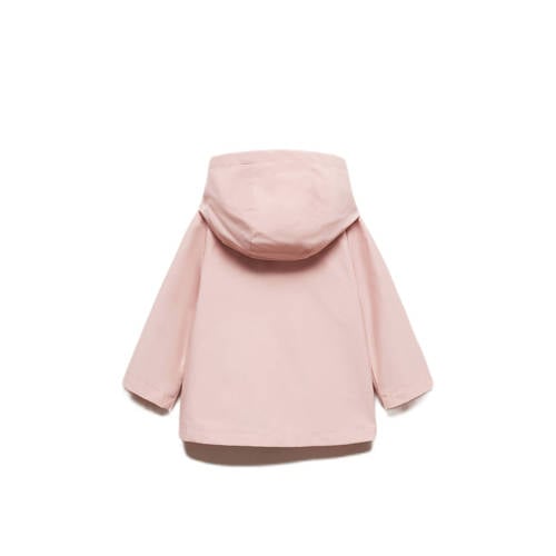 Mango Kids zomerjas roze Meisjes Katoen Capuchon Effen 80