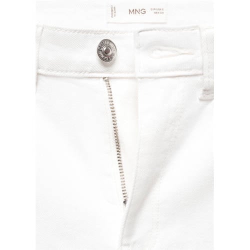 Mango Kids wide leg jeans wit Meisjes Stretchdenim Effen 152(XXS)