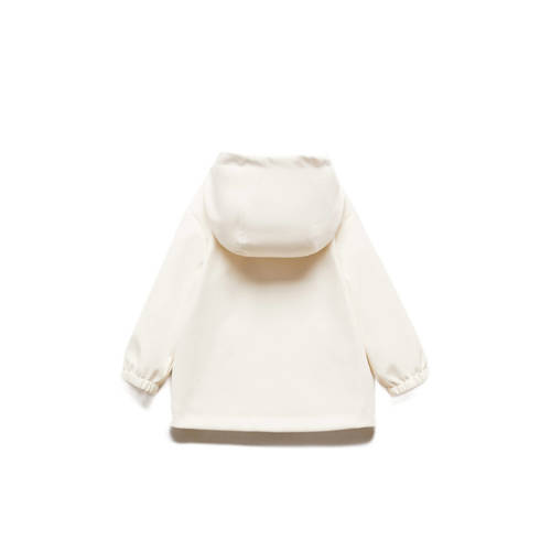 Mango Kids zomerjas lichtbeige Meisjes Polyester Capuchon Effen 98