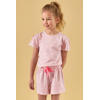 Little Label shortama met panterprint roze