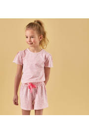 thumbnail: Little Label shortama met panterprint roze
