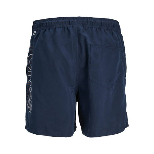 Jack & jones JUNIOR zwemshort JPSTFIJI donkerblauw Jongens Polyester Effen 128