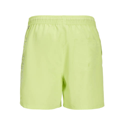 jack & jones JUNIOR zwemshort JPSTFIJI limegroen Jongens Polyester Effen 128