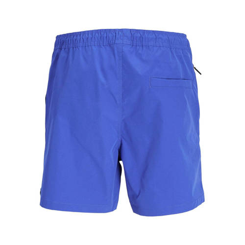 jack & jones JUNIOR zwemshort JPSTFIJI Blauw Jongens Polyester Effen 128