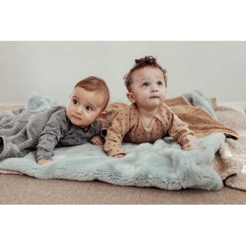 Snoozebaby ledikant deken roze Babydeken Effen | Babydeken van