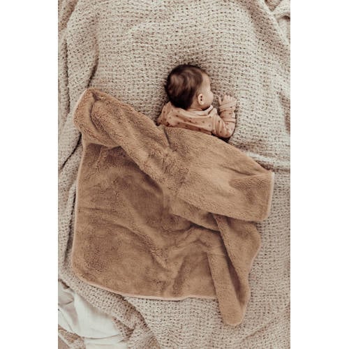 Snoozebaby wiegdeken roze Babydeken Effen | Babydeken van