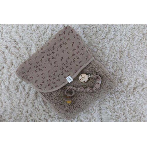 Snoozebaby ledikant deken beige Babydeken Effen | Babydeken van