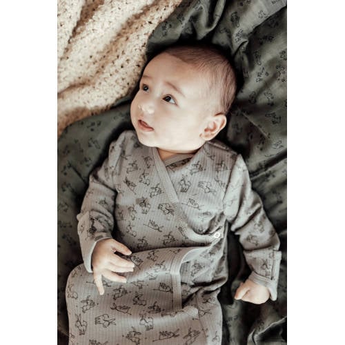 Snoozebaby new born cocoon Inbakerdoek Grijs All over print 50 56