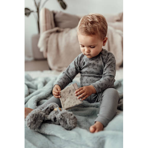 Snoozebaby pyjama cloudy grey Grijs Jongens Meisjes Katoen Ronde hals All over print 74 80