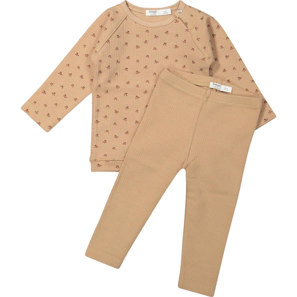 Snoozebaby   pyjama cherry pink