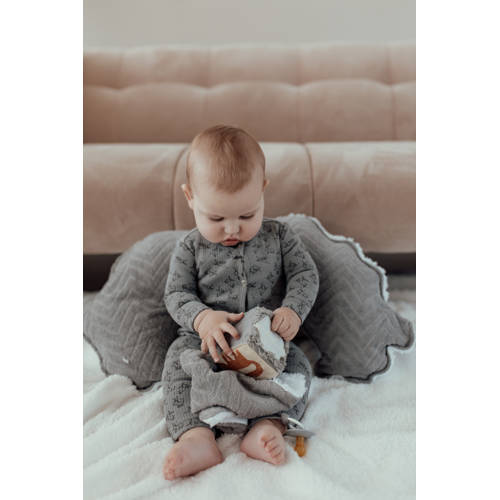 Snoozebaby boxpak cloudy grey Romper Grijs Jongens Meisjes Katoen Ronde hals 50 56