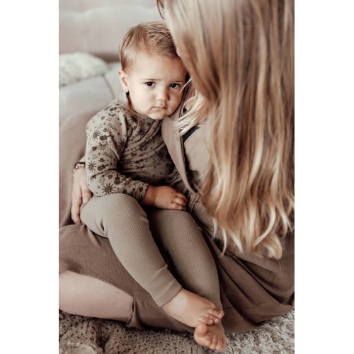 Snoozebaby pyjama hazel brown Bruin Jongens Meisjes Katoen Ronde hals All over print 74 80