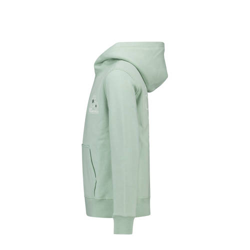 America Today hoodie Shannon met backprint soft green Sweater Groen Backprint 134 140