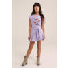 WE Fashion T-shirt met printopdruk paars