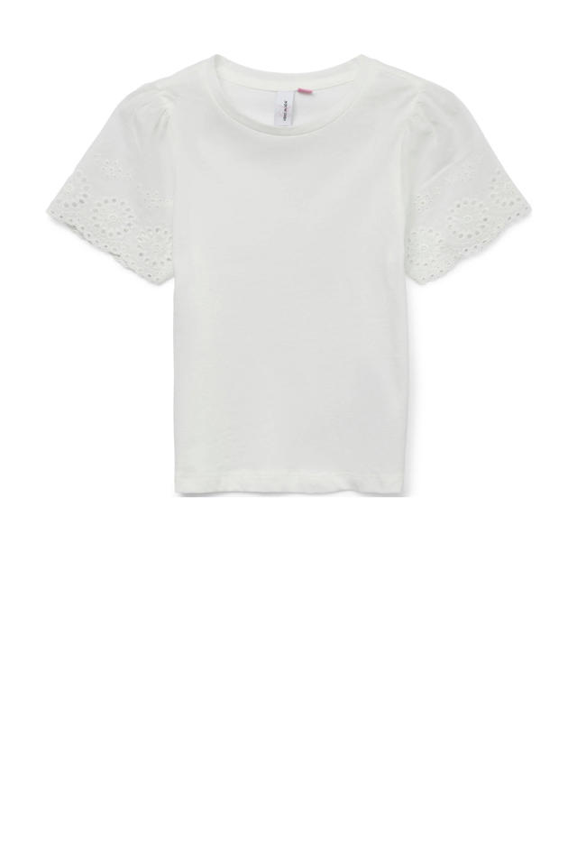 Vero Moda Witte Korte Rok VERO MODA GIRL T-shirt VMEMILY Wit