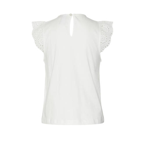 VERO MODA GIRL top VMEMILY wit Meisjes Katoen Ronde hals Effen 116