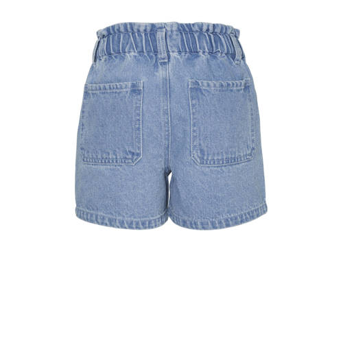 VERO MODA GIRL high waist denim short VMMARIE light blue denim Korte broek Blauw 116